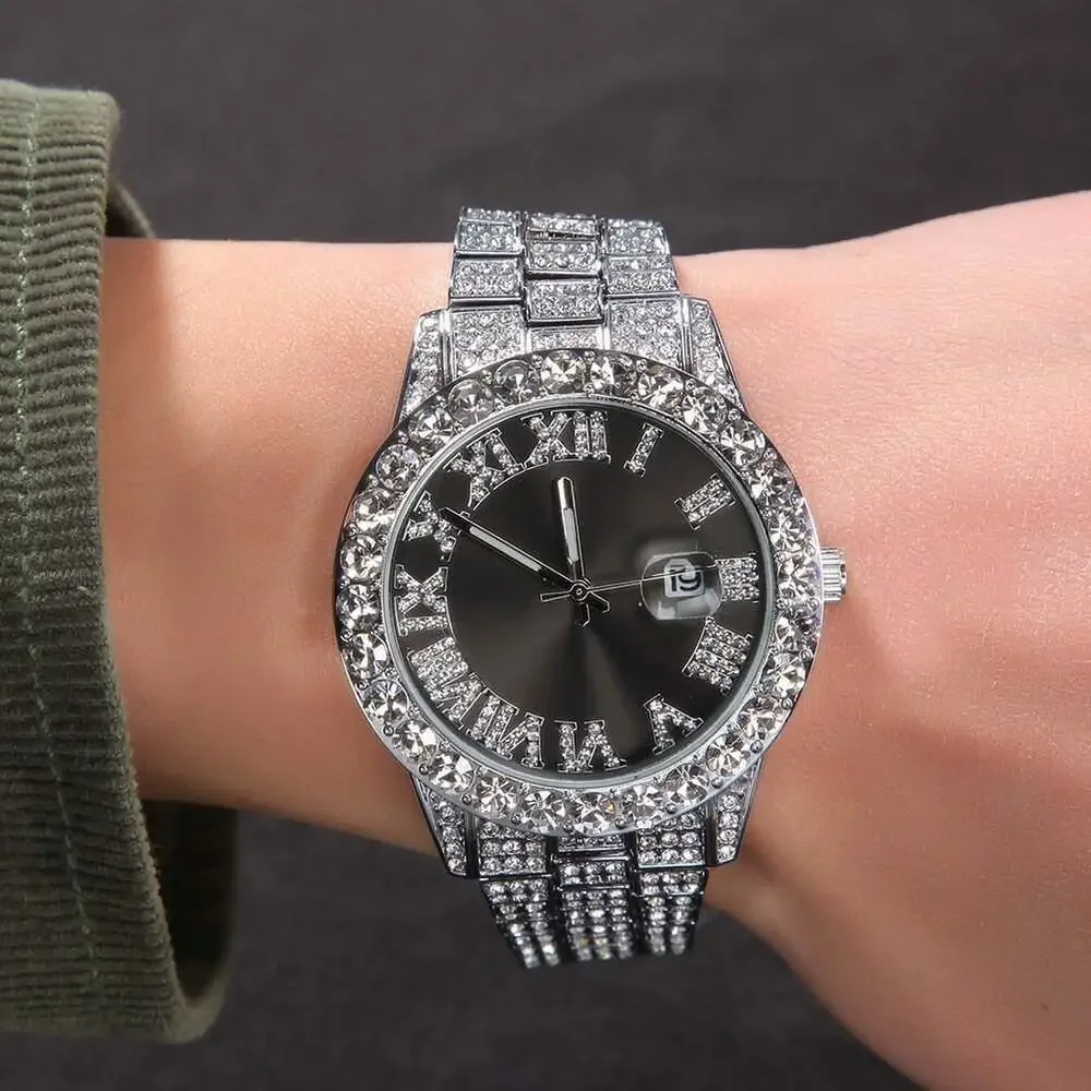 Blinged out ICY watch